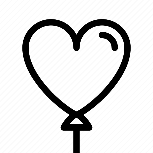 Balloon, heart, decoration, valentine's day, romantic, love, valentines icon - Download on Iconfinder
