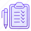 document, list, page, paper, pen, education, equipment, message, notepaper 