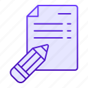 pencil, list, paper, message, note, notebook, document, drawing, education