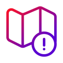 map, warning, alert, navigation, caution