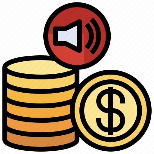 Bullhorn, business, coin, finance, megaphone, profit, sponsor icon - Download on Iconfinder