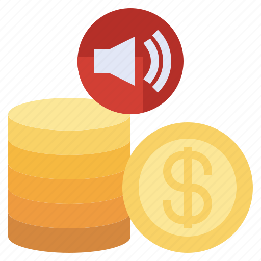 Bullhorn, business, coin, finance, megaphone, profit, sponsor icon - Download on Iconfinder