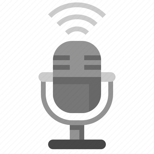 Computer, microphone, radio, sound, technology, vintage icon - Download on Iconfinder