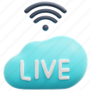 cloud, live, stream, webinar, podcast, broadcast, now, element