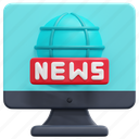live, news, broadcast, monitor, computer, report, element