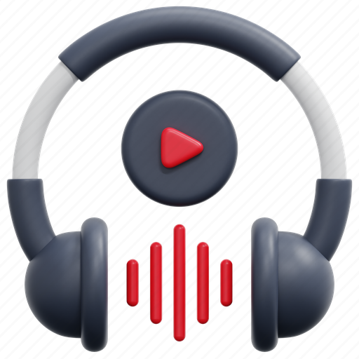 Headphone, video, play, button, headset, music, broadcasting icon - Download on Iconfinder