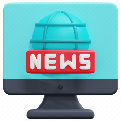 Live, news, broadcast, monitor, computer, report, element icon - Download on Iconfinder