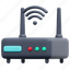 router, wifi, modem, broadband, device, network, internet, illustration 