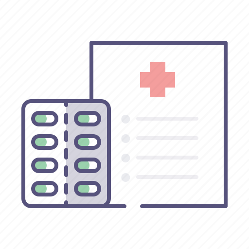 Document, drugs, prescription, treatment icon - Download on Iconfinder
