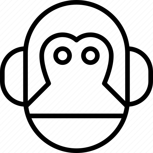Animal, face, monkey, primate, tropical icon - Download on Iconfinder