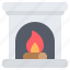 fireplace, chimney, flame, fire, warm, interior, living room 