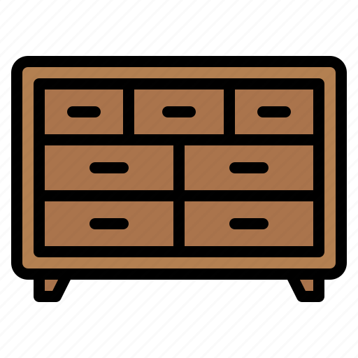 Drawer, cabinet, buffet, table, wooden, furniture, living room icon - Download on Iconfinder