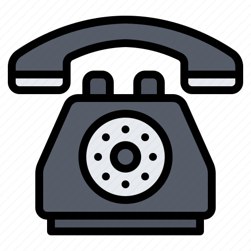 Old phone, vintage, phone, telephone, call, electronic, communication icon - Download on Iconfinder