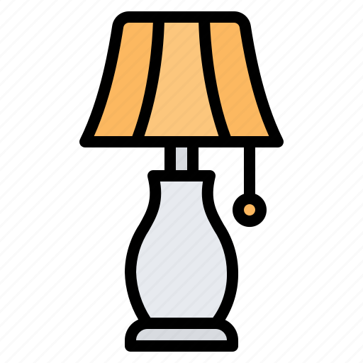 Table lamp, desk lamp, lamp, light, electronic, interior, decoration icon - Download on Iconfinder