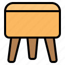 stool, chair, sofa, seat, furniture, living room, household