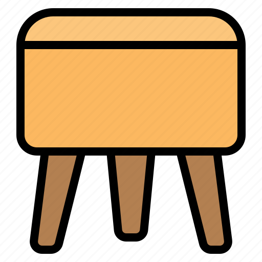 Stool, chair, sofa, seat, furniture, living room, household icon - Download on Iconfinder