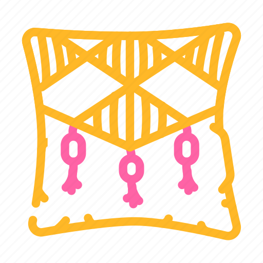 Boho, pillow, living, room, interior, furniture icon - Download on Iconfinder