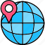 geolocation, earth, globe, locate, location, marker, pin 