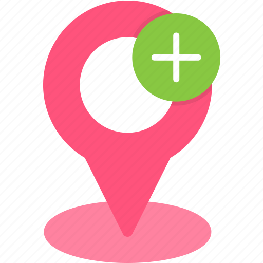 Add, circle, plus, location, marker, pin, pointer icon - Download on Iconfinder