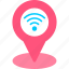 signal, network, wifi, wireless, location, map, pin 