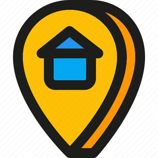 Home, direction, house, location, map, pin, pointer icon - Download on Iconfinder