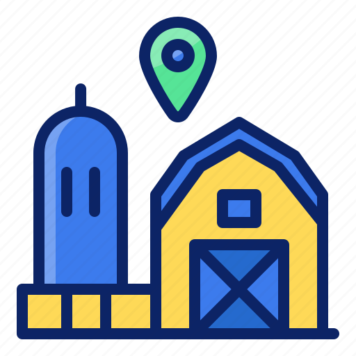 Farm, place, location, pin, direction, navigation, gps icon - Download on Iconfinder