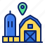 farm, place, location, pin, direction, navigation, gps 