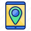 mobile, phone, location, pin, gps, smartphone, map 