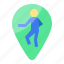 human, walk, people, location, pin, direction, navigation 