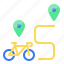 bicycle, bike, transportation, location, pin, route, gps 