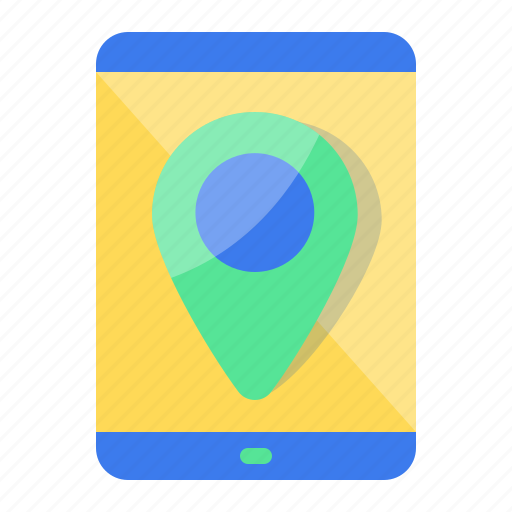 Location, pin, gps, smartphone, mobile, phone, map icon - Download on Iconfinder
