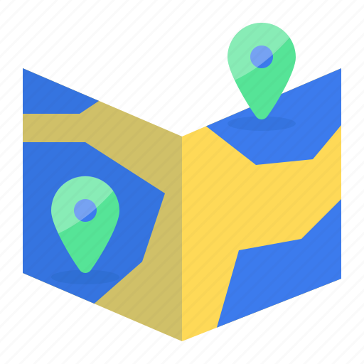 Location, pin, paper, map, direction, navigation icon - Download on Iconfinder