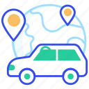 car, location, pin, transport 