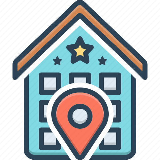 Venue, location, place, whereabouts, tenantable, premises, lodging icon - Download on Iconfinder