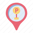 parking, pin, location, park, transport, car, garage, pointer, vehicle
