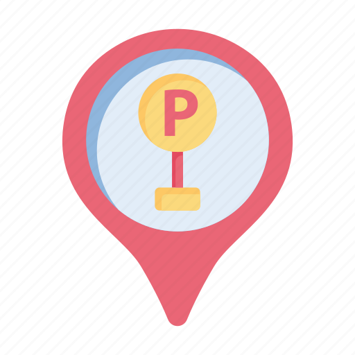 Parking, pin, location, park, transport, car, garage icon - Download on Iconfinder