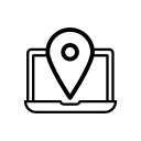 location, computer, pin, pointer, internet