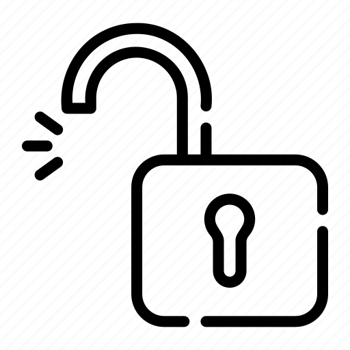 Unlock, padlock, unlocked, lock, scurity, secure, tolls icon - Download on Iconfinder