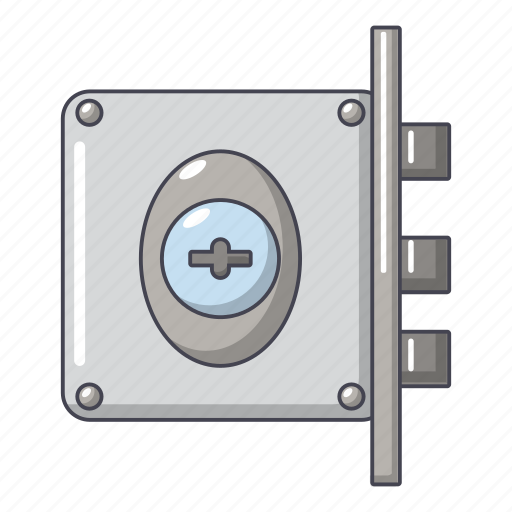 Cartoon, interroom, lock, object, padlock, safe, safety icon - Download on Iconfinder