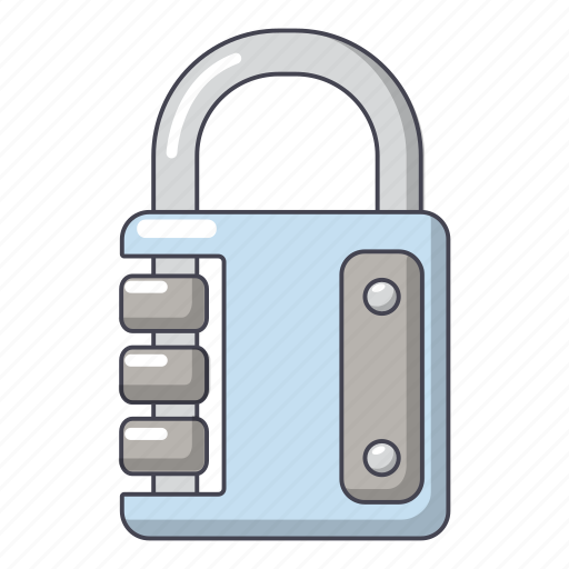 Cartoon, lock, object, padlock, safe, safety, system icon - Download on Iconfinder