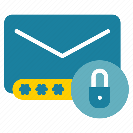 Mail, envelope, message, key, lock, protection, security icon - Download on Iconfinder
