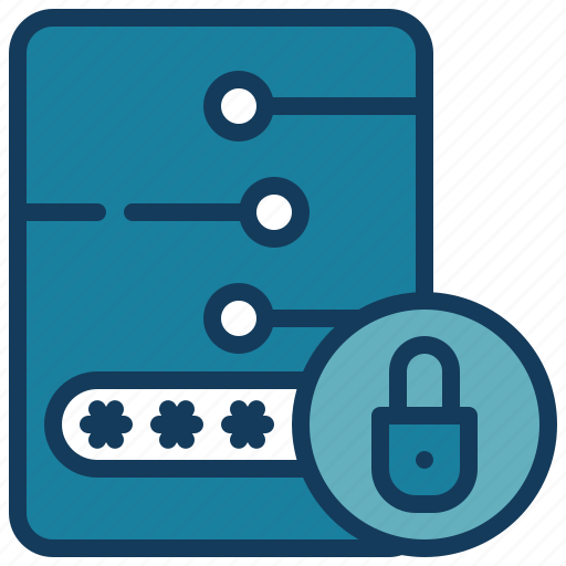 Circuit, data, lock, key, protection, security icon - Download on Iconfinder