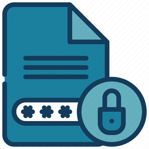 Document, paper, lock, key, protection, security icon - Download on Iconfinder