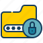 folder, lock, protection, security, password, key 