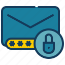 mail, envelope, message, key, lock, protection, security