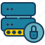 storage, database, lock, key, protection, security 
