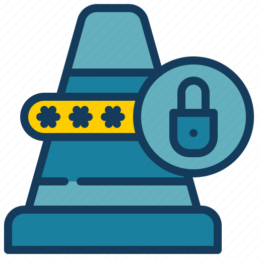 Traffic, cone, lock, key, protection, security icon - Download on Iconfinder