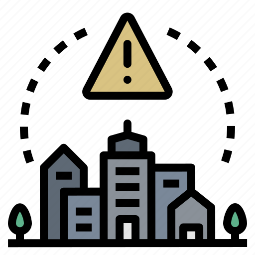 Alert, city, critical, emergency, lockdown icon - Download on Iconfinder