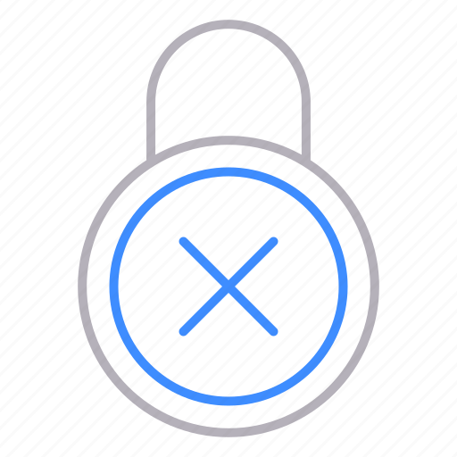 Locks, padlock, protection, refuse, security icon - Download on Iconfinder