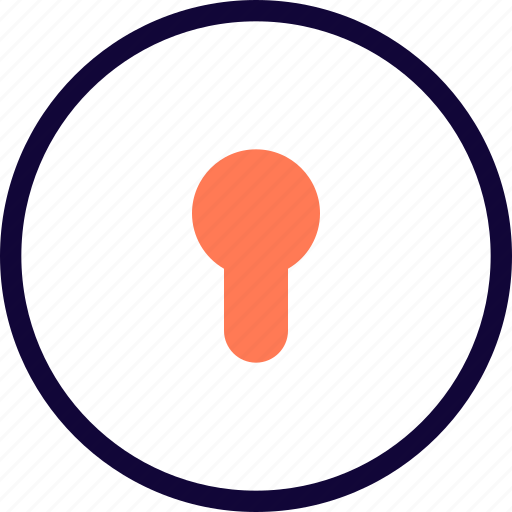 Keyhole, circle, security icon - Download on Iconfinder